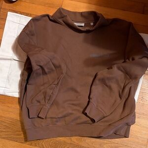 Essentials Chocolate Crewneck Sweater for Men